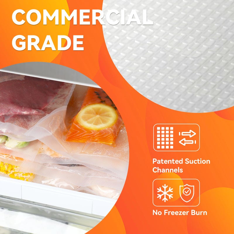 Wevac Vacuum Sealer Bags 100 Gallon 11x16 Inch for Food Saver, Seal a Meal, Weston. Commercial Grade, BPA Free, Heavy Duty, Great for vac storage, Meal Prep and Sous Vide - Image 4